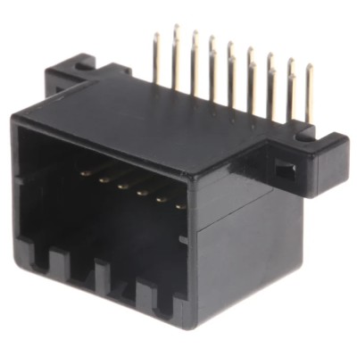 TE Connectivity MULTILOCK 040 II Automotive Female Connector Black 16 Way Through Hole Solder Termination 175615-2