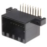 TE Connectivity MULTILOCK 040 II Automotive Female Connector Black 16 Way Through Hole Solder Termination 175615-2