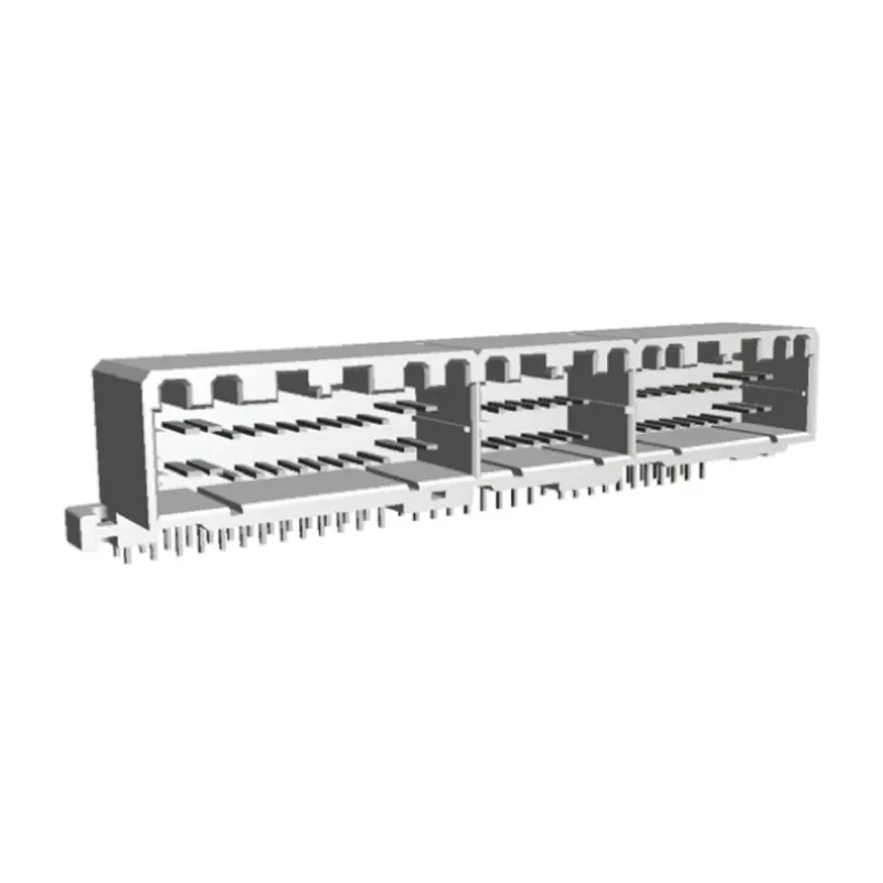 TE Connectivity MULTILOCK 040/070 Female Connector Housing 3 mm Pitch 64 Way 2 Row Right Angle 178764-1