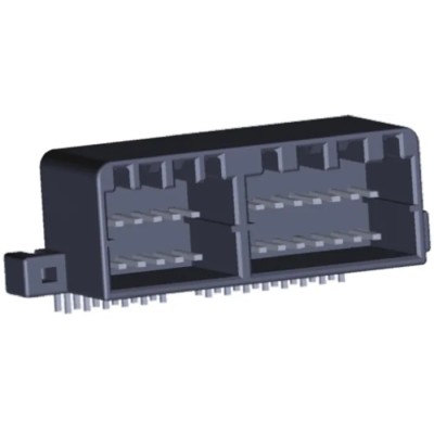TE Connectivity MULTILOCK 040 II Female Connector Housing 28 Way, 2 Row, 2.5 mm Pitch, Right Angle 175976-2