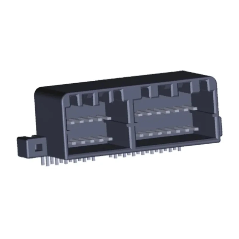 TE Connectivity MULTILOCK 040 II Female Connector Housing 28 Way, 2 Row, 2.5 mm Pitch, Right Angle 175976-2