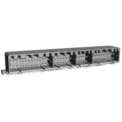 TE Connectivity MULTILOCK 040/070 Female Connector Housing 76 Way 2 Row Right Angle 3 mm Pitch 174915-6