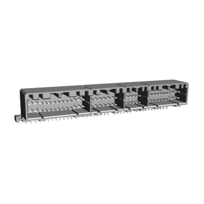 TE Connectivity MULTILOCK 040/070 Female Connector Housing 76 Way 2 Row Right Angle 3 mm Pitch 174915-6
