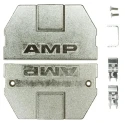 TE Connectivity AMPRIMITR .50III Series Zinc Angled 80 Way D-Sub Backshell 749196-2