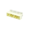 TE Connectivity MULTILOCK 040 III Series Right Angle Through Hole PCB Socket, 72-Contact, 3 Row Solder 353830-5