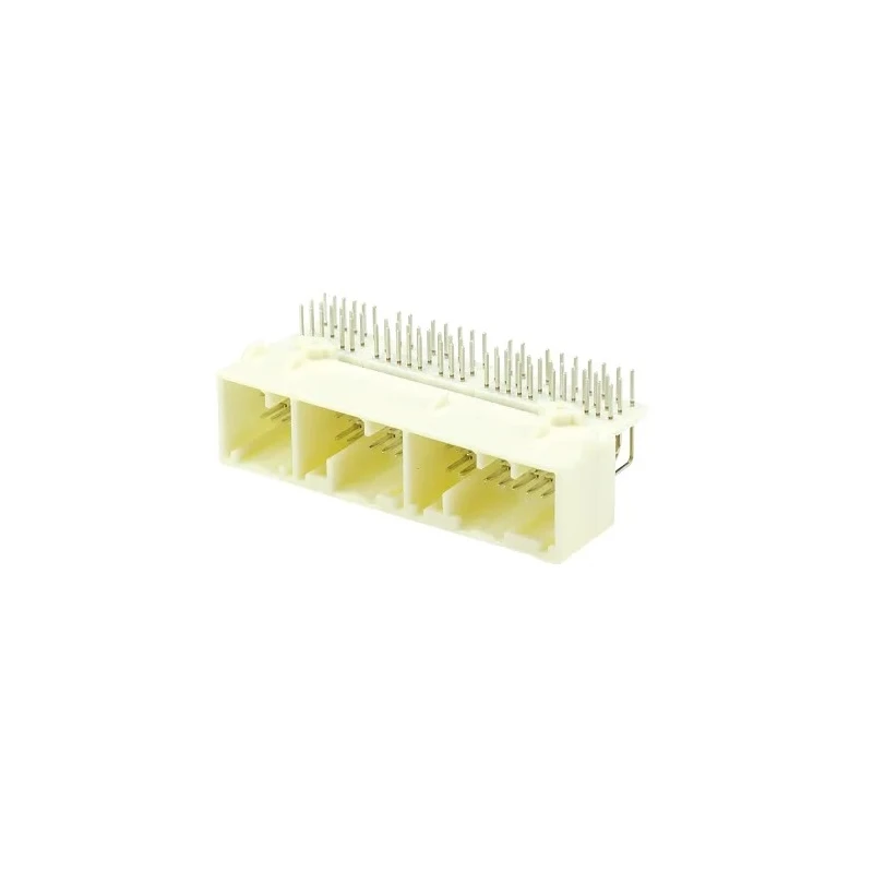 TE Connectivity MULTILOCK 040 III Series Right Angle Through Hole PCB Socket, 72-Contact, 3 Row Solder 353830-5
