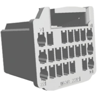 TE Connectivity MULTILOCK 040 Female Connector Housing 2.5 mm Pitch 22 Way 3 Row Straight 353028-1