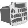 TE Connectivity MULTILOCK 040 Female Connector Housing 2.5 mm Pitch 22 Way 3 Row Straight 353028-1