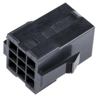 TE Connectivity Mini-Universal MATE-N-LOK Female Connector Housing 4.2 mm Pitch 9 Way 3 Row Straight 1-172161-9