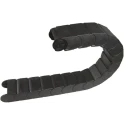Igus Black Cable Trunking W75mm x D50 mm, Length 1 m, Minimum Bend Radius 150 mm, Igumid G Material W75mm