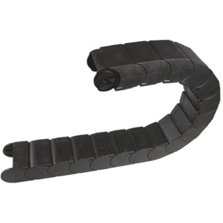Igus Black Cable Trunking W75mm x D50 mm, Length 1 m, Minimum Bend Radius 150 mm, Igumid G Material W75mm