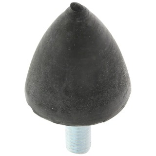 FIBET M6 x 18 mm Anti-Vibration Mount Bump Stop with 41 daN Compression Load, 24 mm Outer Diameter, 43 mm Height 2425VP18-60