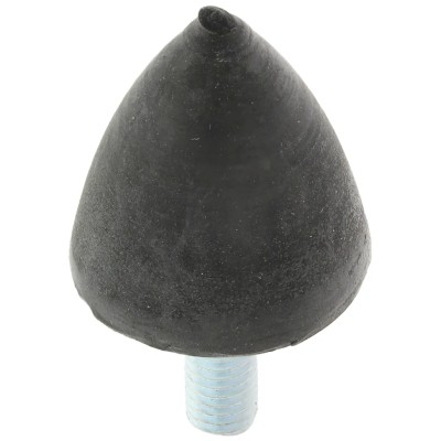 FIBET M6 x 18 mm Anti-Vibration Mount Bump Stop with 41 daN Compression Load, 24 mm Outer Diameter, 43 mm Height 2425VP18-60
