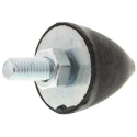 FIBET M6 x 18 mm Anti-Vibration Mount Bump Stop with 41 daN Compression Load, 24 mm Outer Diameter, 43 mm Height 2425VP18-60