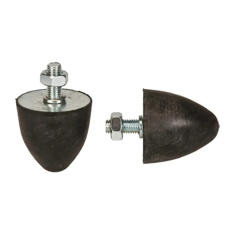 FIBET M10 x 25 mm Anti-Vibration Mount Bump Stop with 71 daN Compression, 50 mm OD, 75 mm Height 5050VP25-60