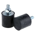 FIBET Cylindrical M8 x 20 mm Anti-Vibration Mount Male Buffer Foot 51.6 daN Compression 30 mm OD 50 mm H 3030VE20-60