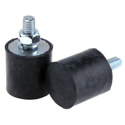 FIBET Cylindrical M8 x 20 mm Anti-Vibration Mount Male Buffer Foot 51.6 daN Compression 30 mm OD 50 mm H 3030VE20-60