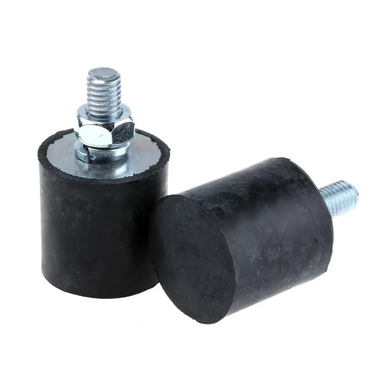 FIBET Cylindrical M8 x 20 mm Anti-Vibration Mount Male Buffer Foot 51.6 daN Compression 30 mm OD 50 mm H 3030VE20-60