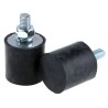 FIBET Cylindrical M8 x 20 mm Anti-Vibration Mount Male Buffer Foot 51.6 daN Compression 30 mm OD 50 mm H 3030VE20-60