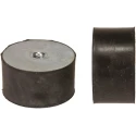 FIBET Cylindrical M12 Anti-Vibration Mount Bobbin with 746 daN Compression, 75 mm OD, 40 mm Height 7540DE12-60