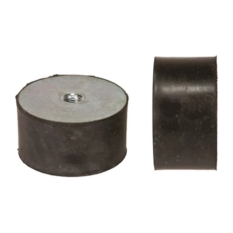 FIBET Cylindrical M12 Anti-Vibration Mount Bobbin with 746 daN Compression, 75 mm OD, 40 mm Height 7540DE12-60