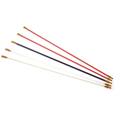 HellermannTyton Handy Glass Reinforced Plastic Cable Rod Set 350mm Lead White Rod Mini Eye Mini Hook Red 897-90003 CS-SH-PVC