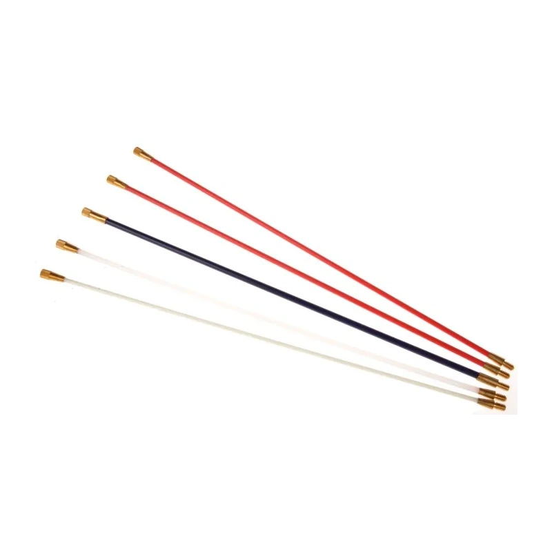HellermannTyton Handy Glass Reinforced Plastic Cable Rod Set 350mm Lead White Rod Mini Eye Mini Hook Red 897-90003 CS-SH-PVC
