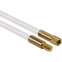 HellermannTyton Cable Rod Nylon Rods x 2, 5mm x 1000mm, Brass End Connectors 897-90008 CS-PN-GF-WH