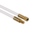 HellermannTyton Cable Rod Nylon Rods x 2, 5mm x 1000mm, Brass End Connectors 897-90008 CS-PN-GF-WH