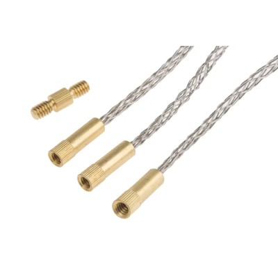 HellermannTyton Cable Rod Cable Grips Set of 3 Fits 4 to 15mm Diameters 897-90026 CS-ACG0415-MET