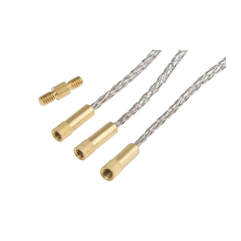 HellermannTyton Cable Rod Cable Grips Set of 3 Fits 4 to 15mm Diameters 897-90026 CS-ACG0415-MET