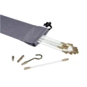 HellermannTyton Cable Rod Cable Grips Set of 3 Fits 4 to 15mm Diameters 897-90026 CS-ACG0415-MET