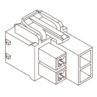 Molex VersaBlade Male Connector Housing 6.2 mm Pitch 2 Way 1 Row Straight 35150-0200