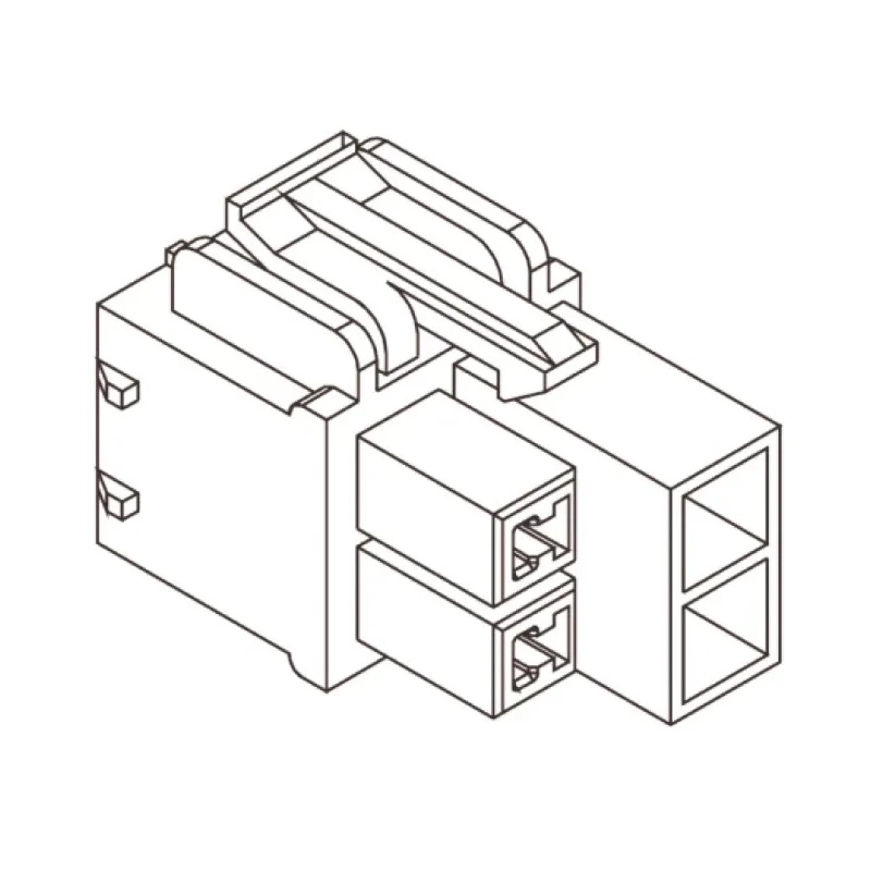 Molex VersaBlade Male Connector Housing 6.2 mm Pitch 2 Way 1 Row Straight 35150-0200