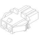 Molex VersaBlade Male Connector Housing 6.2 mm Pitch, 2 Way, 1 Row Straight 35150-0210