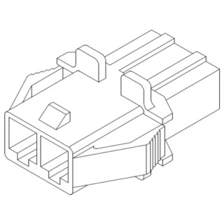 Molex VersaBlade Male Connector Housing 6.2 mm Pitch, 2 Way, 1 Row Straight 35150-0210