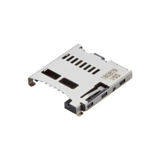 Molex 8 Way Right Angle Push-Push MicroSD Memory Card Connector, Surface Mount, Solder Termination 47352-1001
