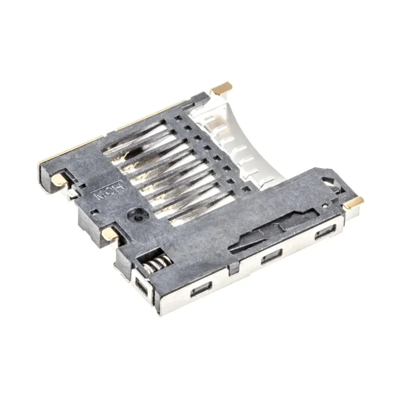 Molex 8 Way Right Angle Push-Push MicroSD Memory Card Connector Solder Termination 1.1mm Pitch 47352-1001