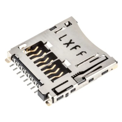 Molex 8 Way Right Angle Push-Push MicroSD Memory Card Connector Solder Termination 1.1mm Pitch 502774-0891