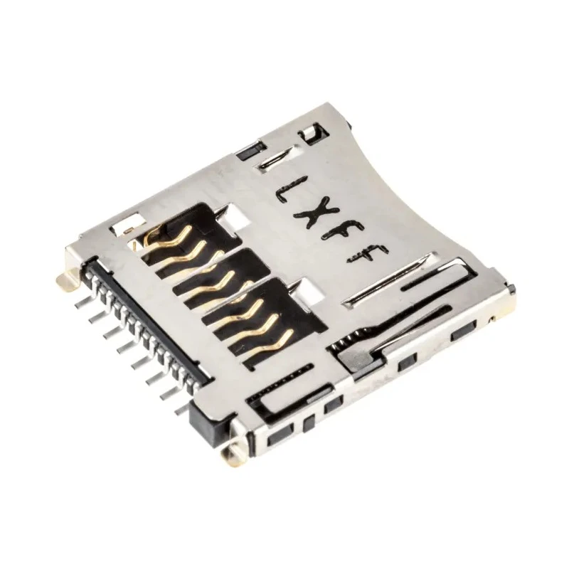 Molex 8 Way Right Angle Push-Push MicroSD Memory Card Connector Solder Termination 1.1mm Pitch 502774-0891