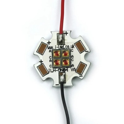 Intelligent LED Solutions OSLON4 PowerStar LED Array 4-LEDs Yellow, Constant Current, 6.44W ILH-ON04-YELL-SC201-WIR200.