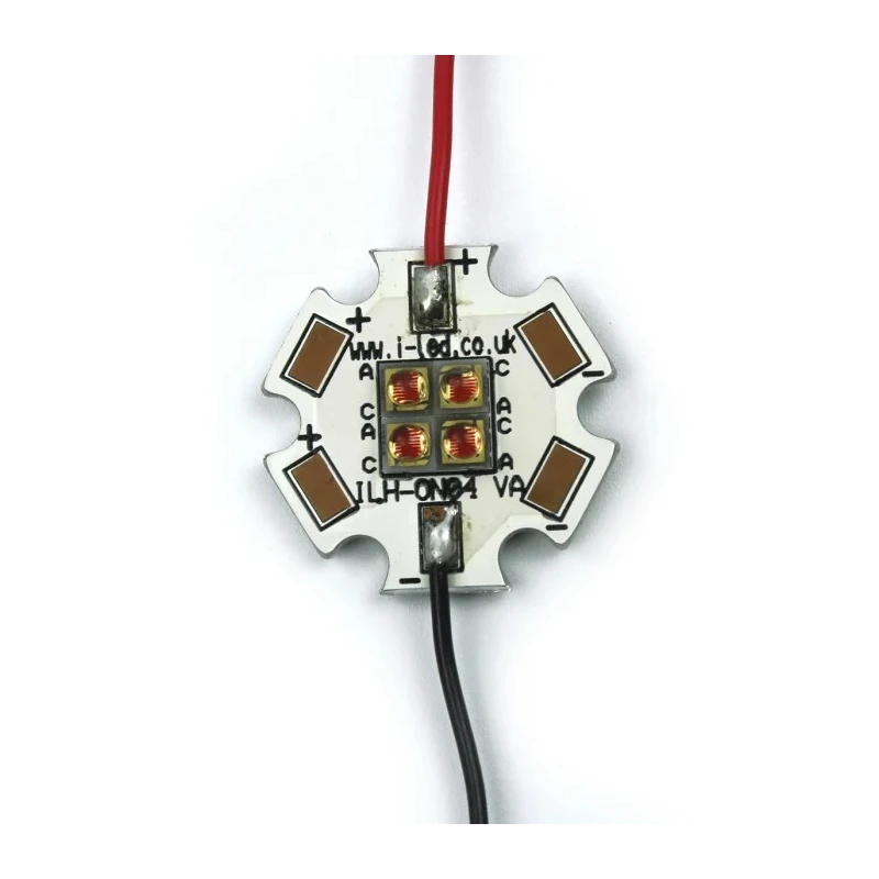Intelligent LED Solutions OSLON4 PowerStar LED Array 4-LEDs Yellow, Constant Current, 6.44W ILH-ON04-YELL-SC201-WIR200.