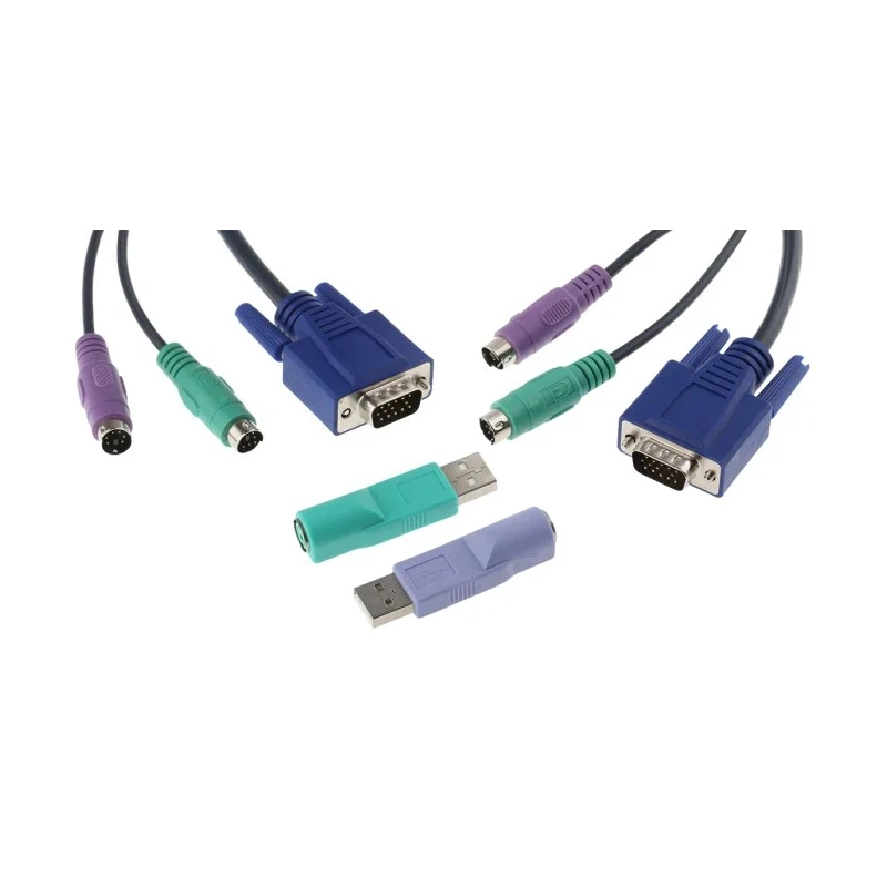 Adder 1 Port 1 Displays PS2 VGA KVM Switch 1600 x 1200 pixel Maximum Resolution AL-IPEPS-DA