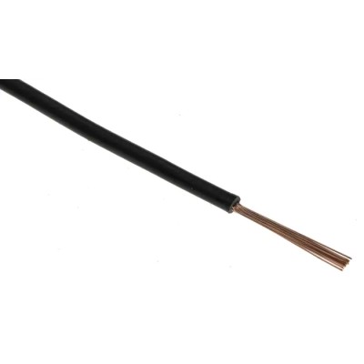 Lapp H05Z-K Series Black 1 mm² Low Smoke Zero Halogen Cross Linked Insulation Hook Up Wire 100 m 4725013