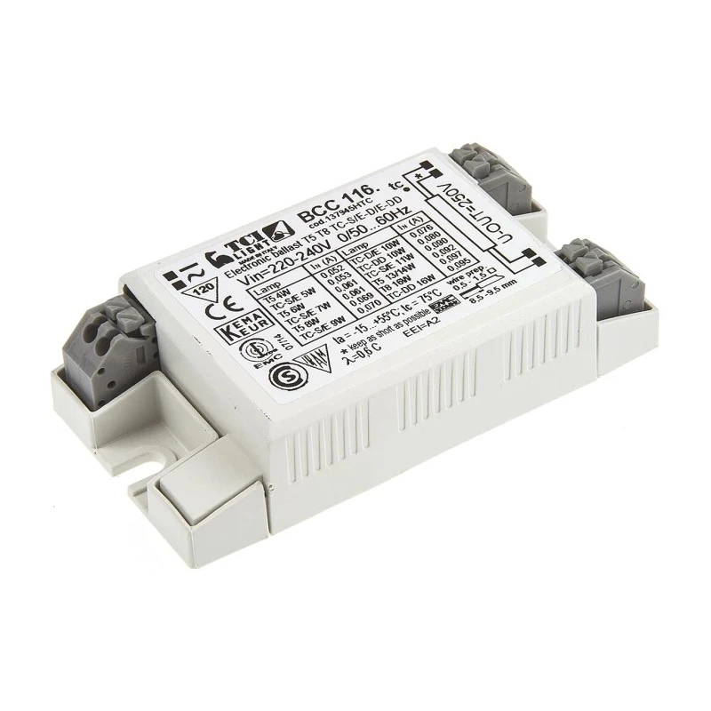 RS PRO Electronic Compact Fluorescent Lighting Ballast 220V to 240V, 1 Lamp, 1x10 W to 1x16 W 721-0841