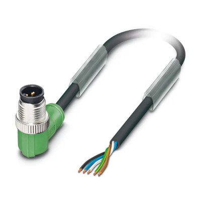 Phoenix Contact Sensor Actuator Cable Male 5 Way Right Angle 10 m Polyurethane Jacket 60V 1694460