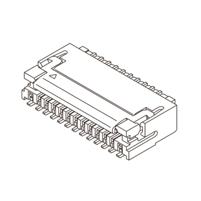 Molex 0.3 mm Pitch 39 Way Right Angle FPC Connector, ZIF Bottom Contact 54393-3982