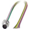 Phoenix Contact Sensor Actuator Cable Male 12 way M12 to Unterminated 12 way, 500 mm, IP67, 30V 1556265
