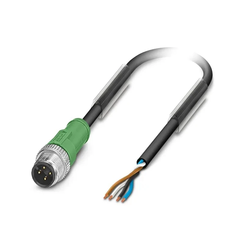 Phoenix Contact Sensor Actuator Cable Male 4 Way Straight to Unterminated, Polyurethane Jacket, 1.5 m, 250V 1668043