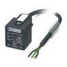 Phoenix Contact Sensor Actuator Cable SAC Series Female 3-Way Straight to 3-Way Unterminated 1.5m, Polyurethane 1434989